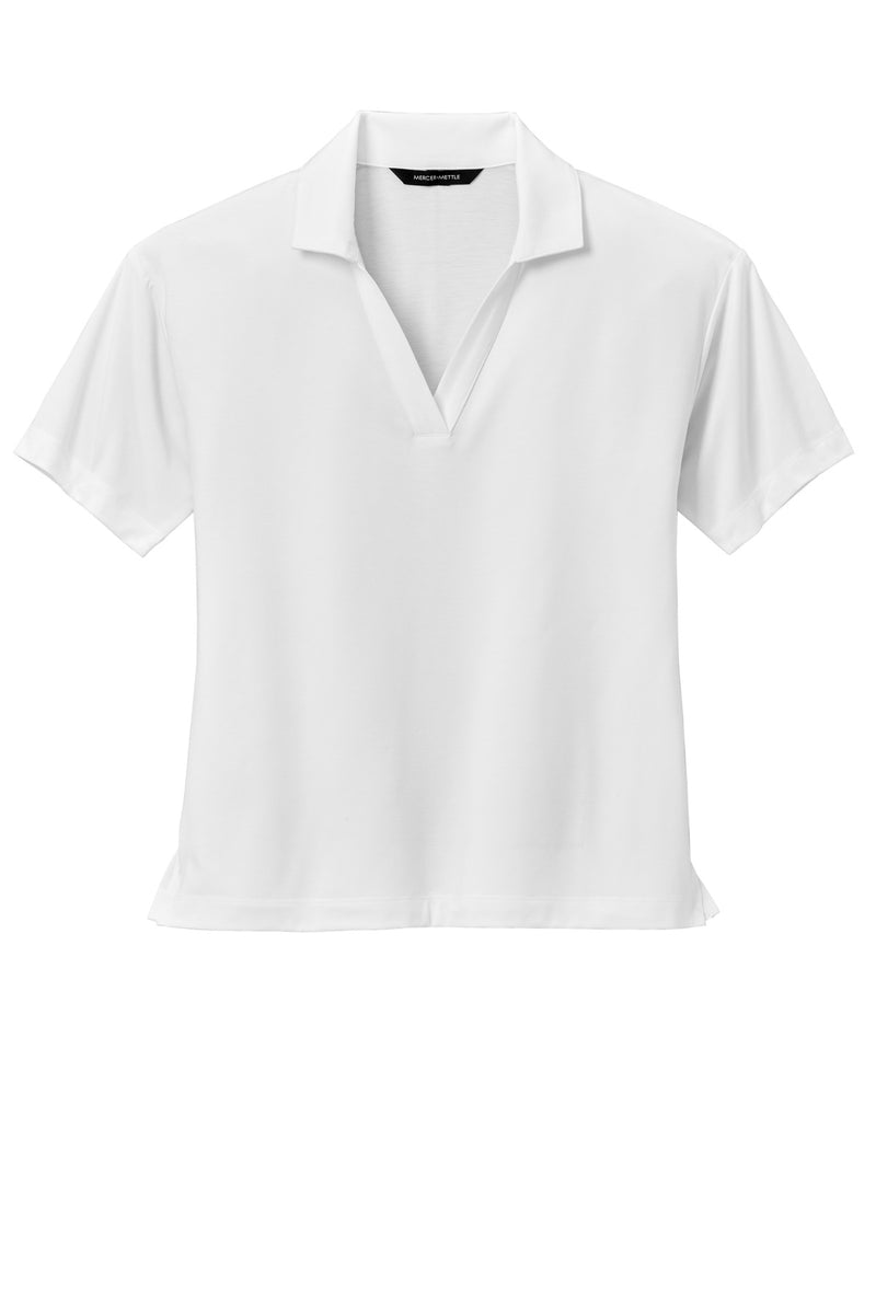 Mercer+Mettle Women's Stretch Jersey Polo - White