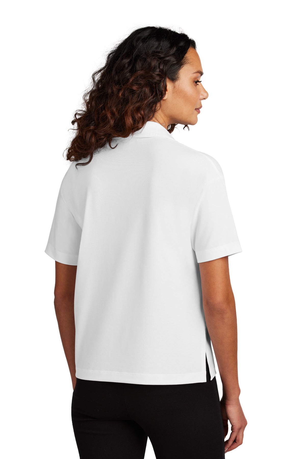 Mercer+Mettle Women's Stretch Jersey Polo - White