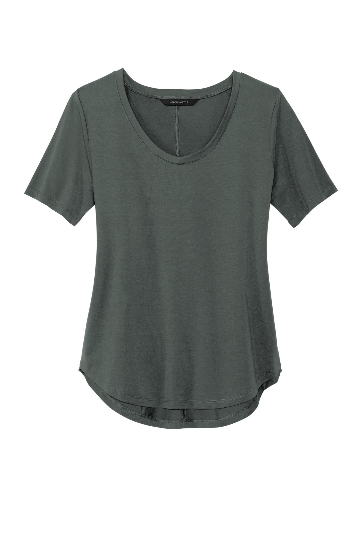 Mercer+Mettle Women's Stretch Jersey Relaxed Scoop - Anchor Grey