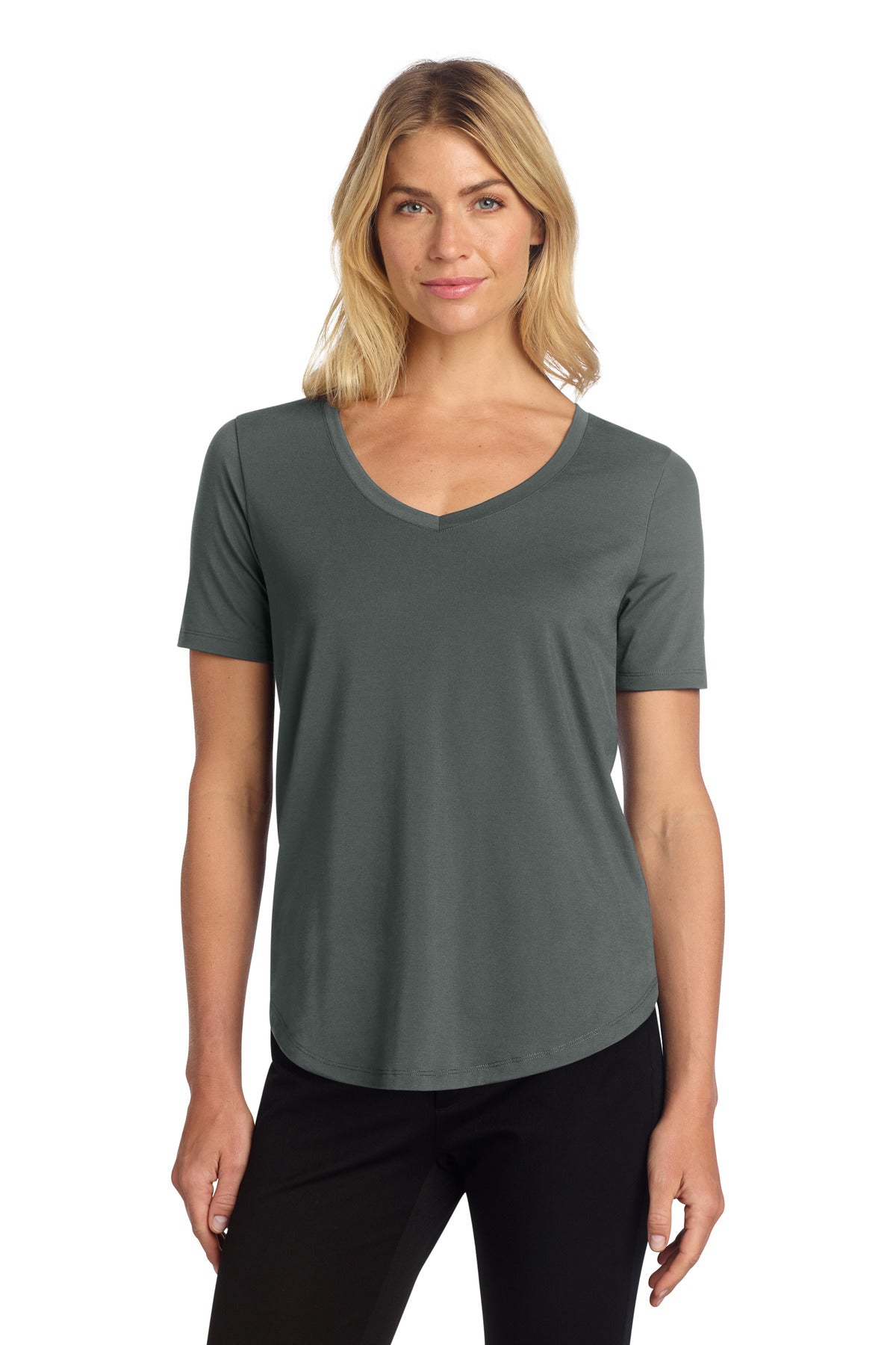 Mercer+Mettle Women's Stretch Jersey Relaxed Scoop - Anchor Grey