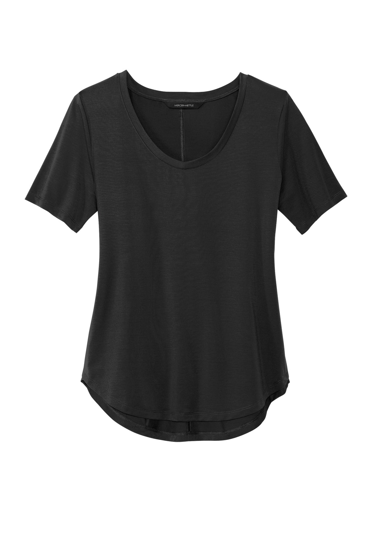 Mercer+Mettle Women's Stretch Jersey Relaxed Scoop - Deep Black