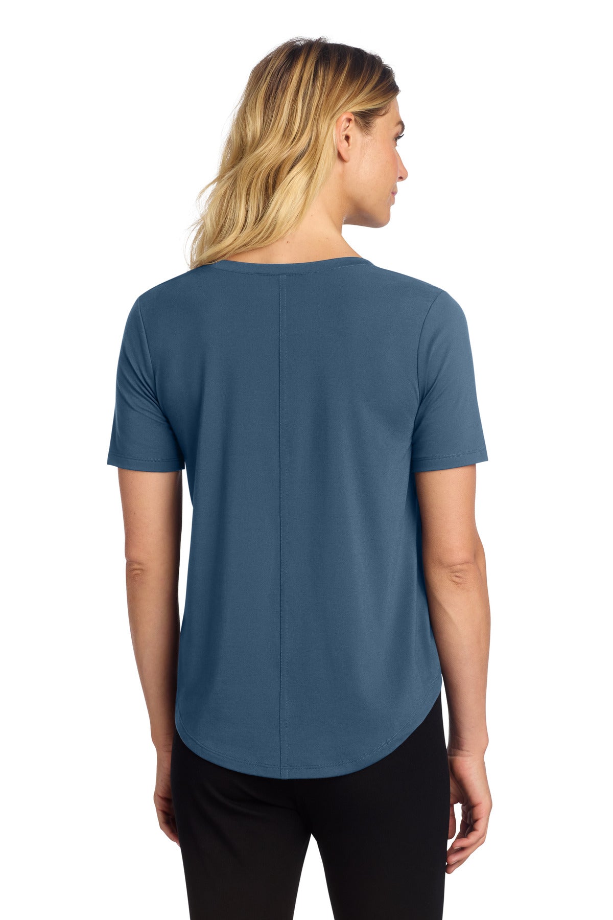 Mercer+Mettle Women's Stretch Jersey Relaxed Scoop - Insignia Blue