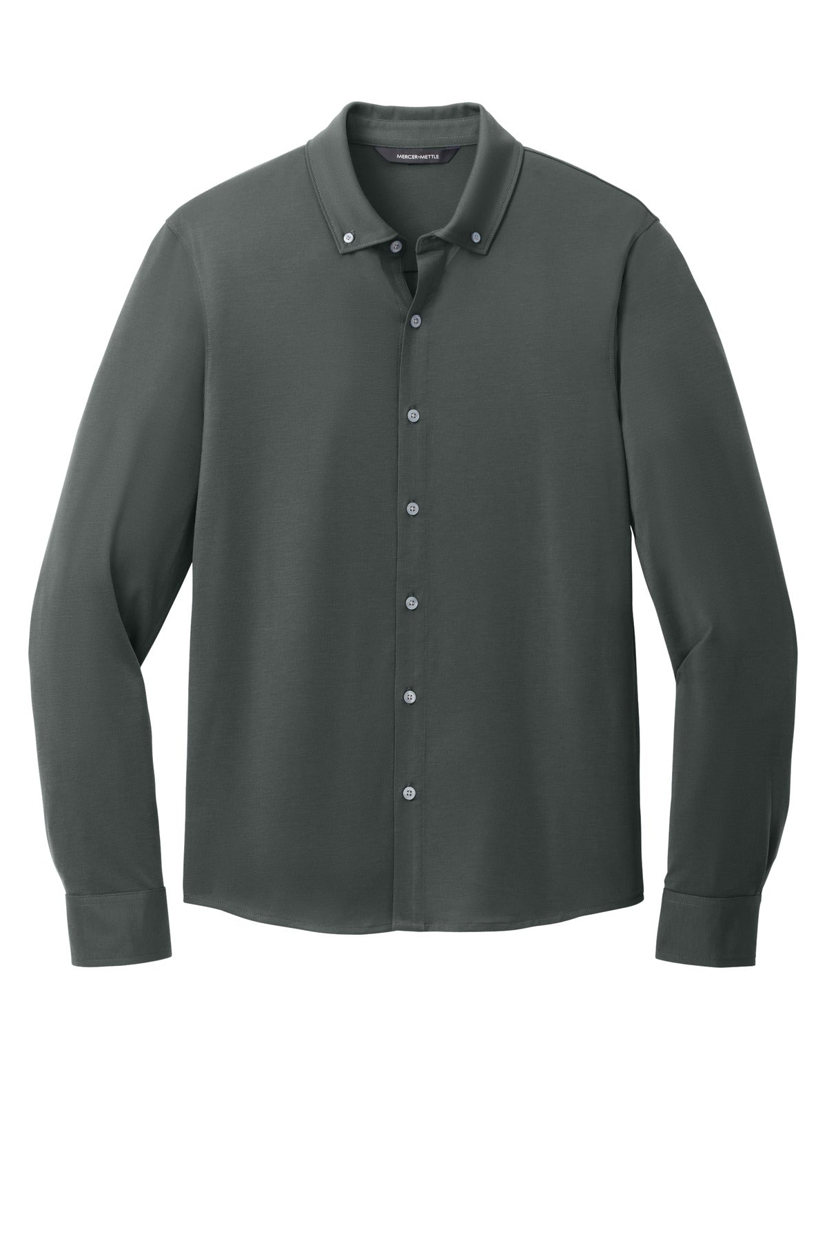 Mercer+Mettle Stretch Jersey Long Sleeve Shirt - Anchor Grey
