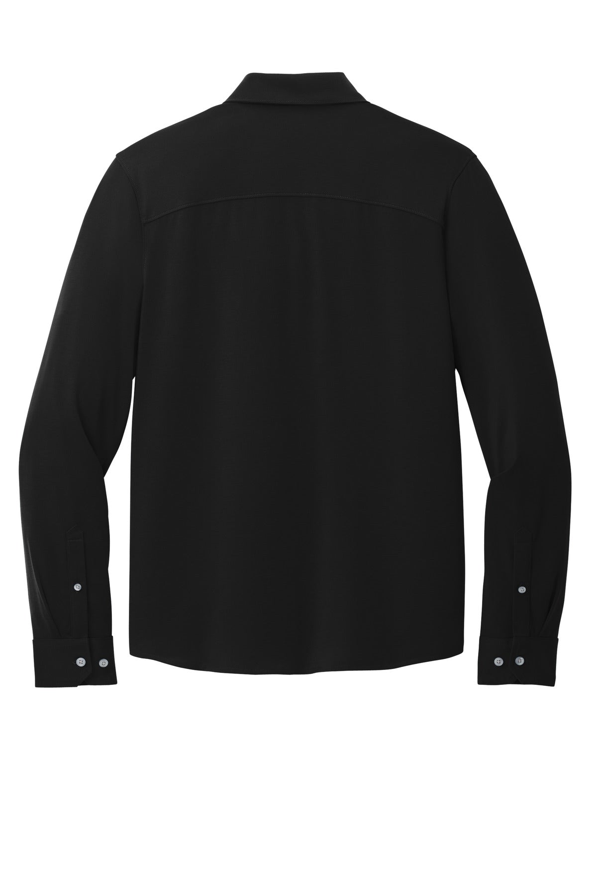 Mercer+Mettle Stretch Jersey Long Sleeve Shirt - Deep Black