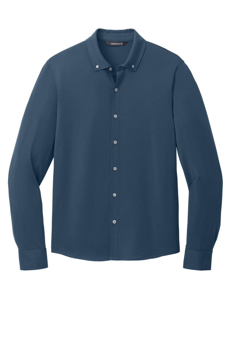 Mercer+Mettle Stretch Jersey Long Sleeve Shirt - Insignia Blue