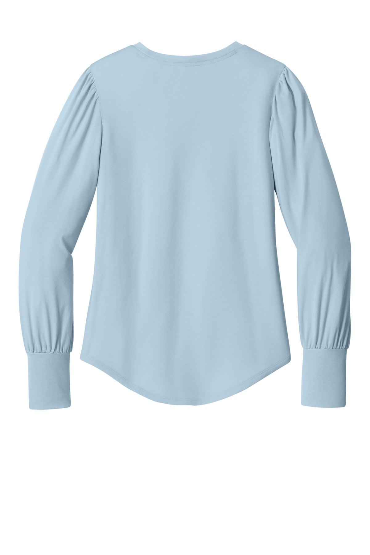 Mercer+Mettle Women's Stretch Jersey Long Sleeve Blouson Top - Celestial Blue