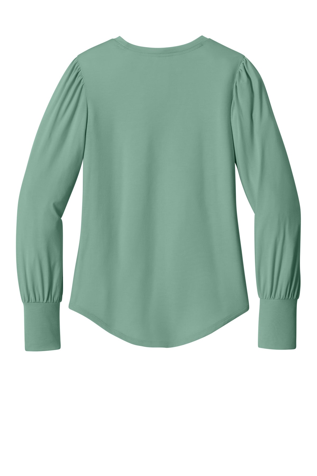 Mercer+Mettle Women's Stretch Jersey Long Sleeve Blouson Top - Sage