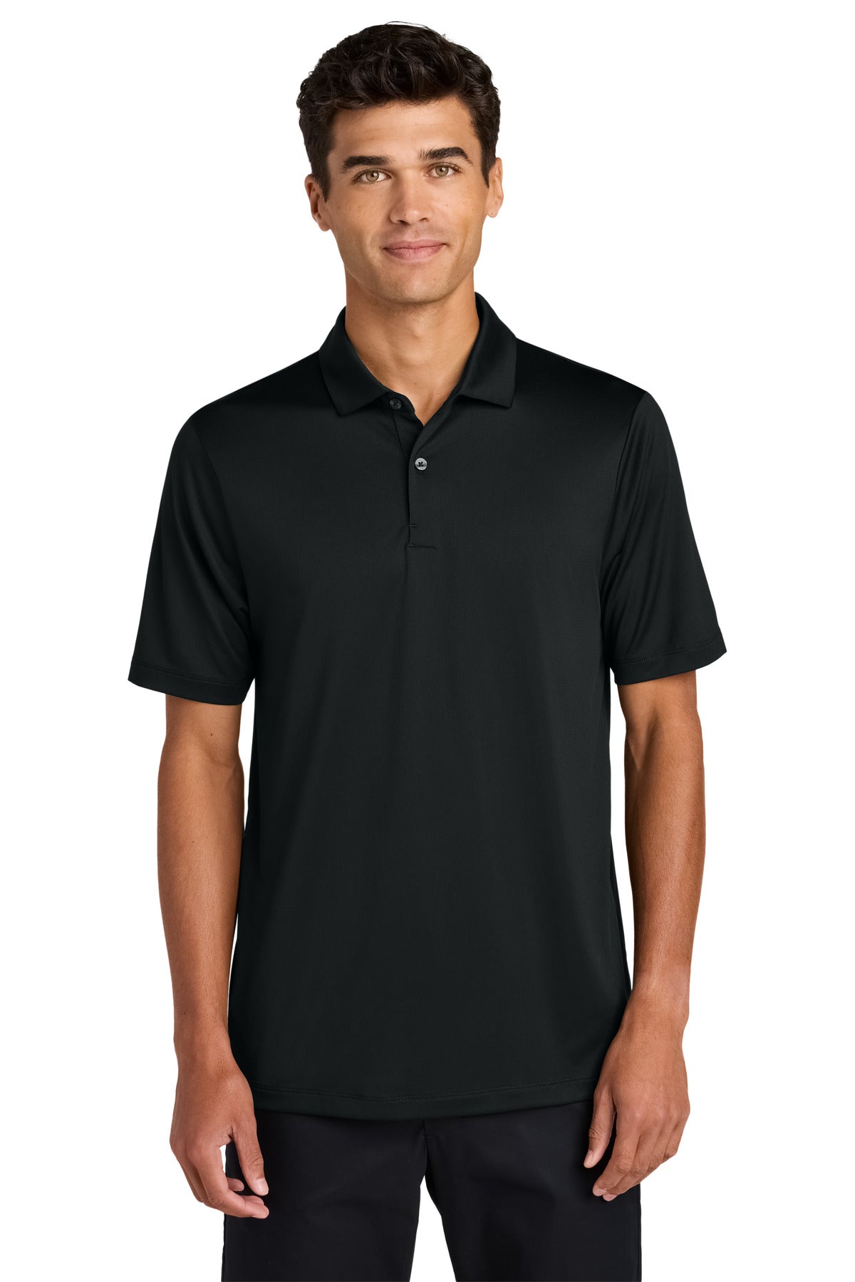 Mercer+Mettle Recharge Jersey Polo - Deep Black