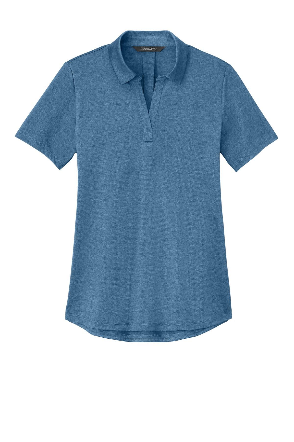Mercer+Mettle Women's Recharge Jersey Polo - Harbor Blue Heather