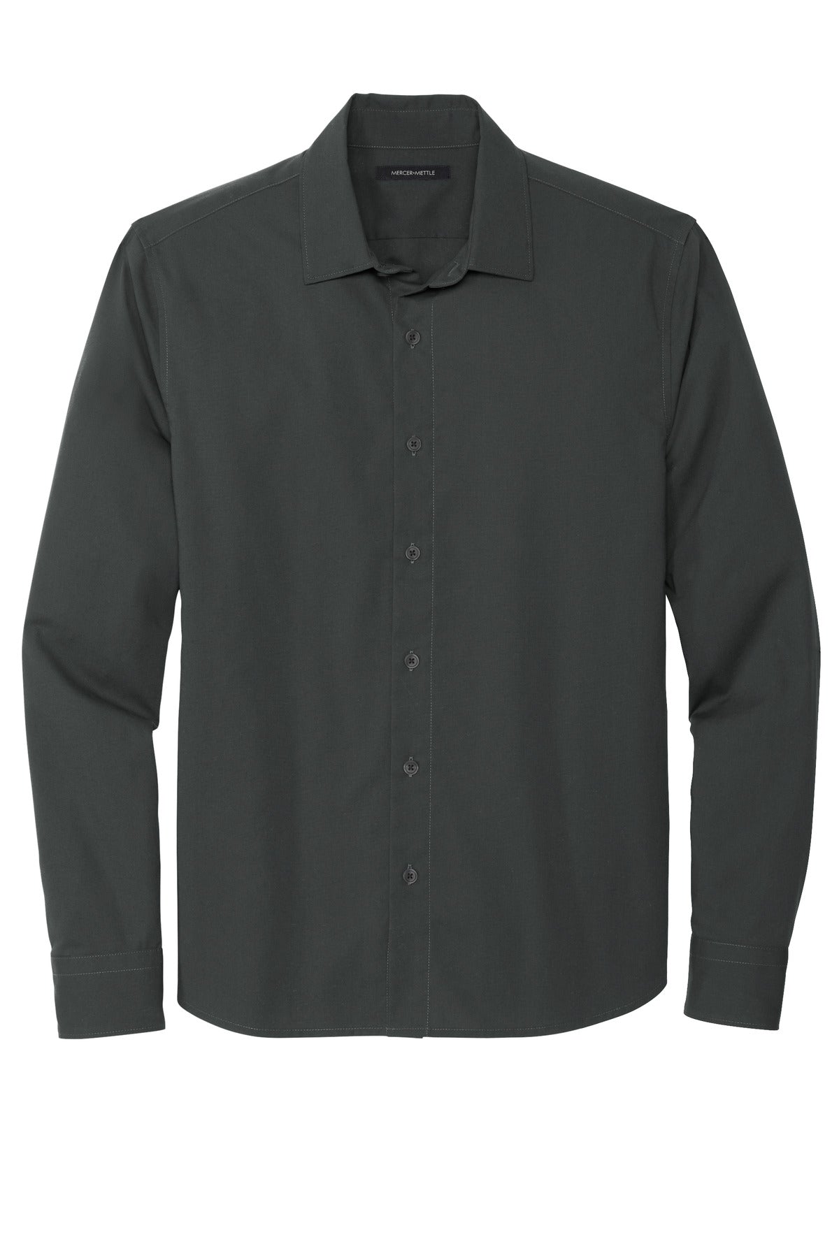 Mercer+Mettle Long Sleeve Stretch Woven Shirt - Anchor Grey