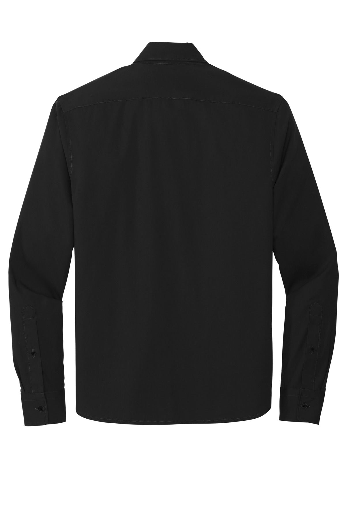 Mercer+Mettle Long Sleeve Stretch Woven Shirt - Deep Black