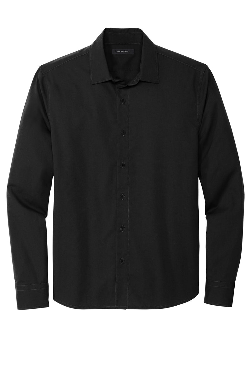 Mercer+Mettle Long Sleeve Stretch Woven Shirt - Deep Black