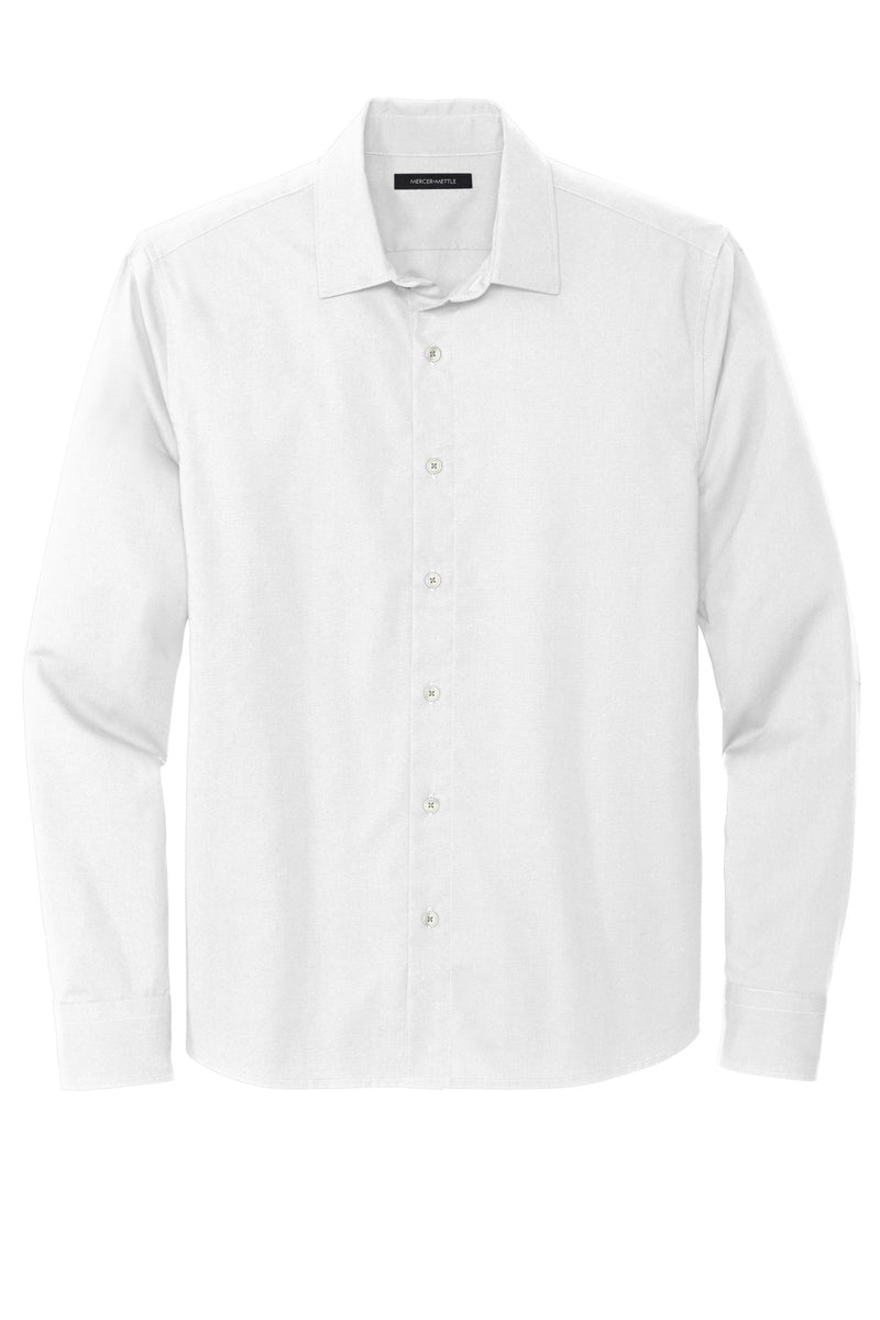 Mercer+Mettle Long Sleeve Stretch Woven Shirt - White