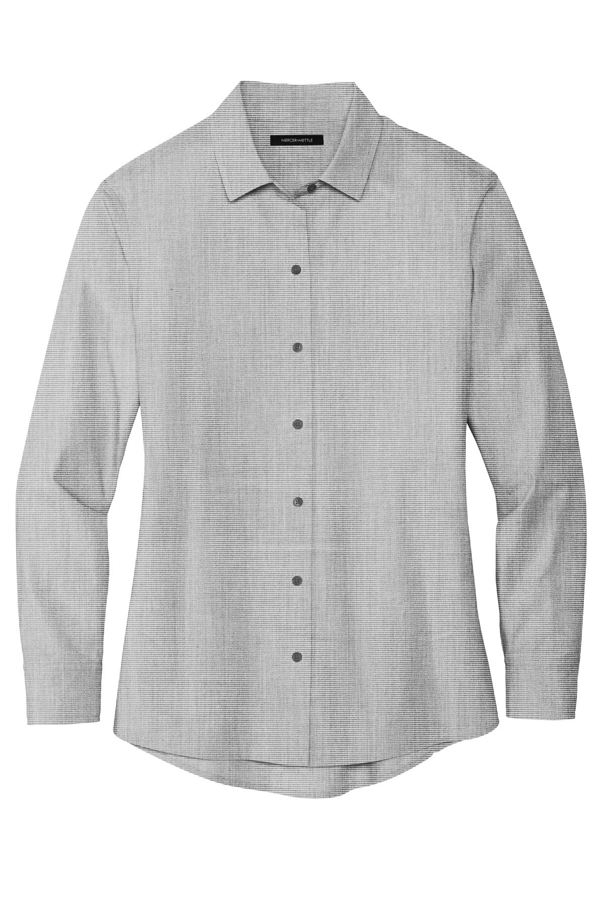 Mercer+Mettle Women's Long Sleeve Stretch Woven Shirt - Gusty Grey End On End