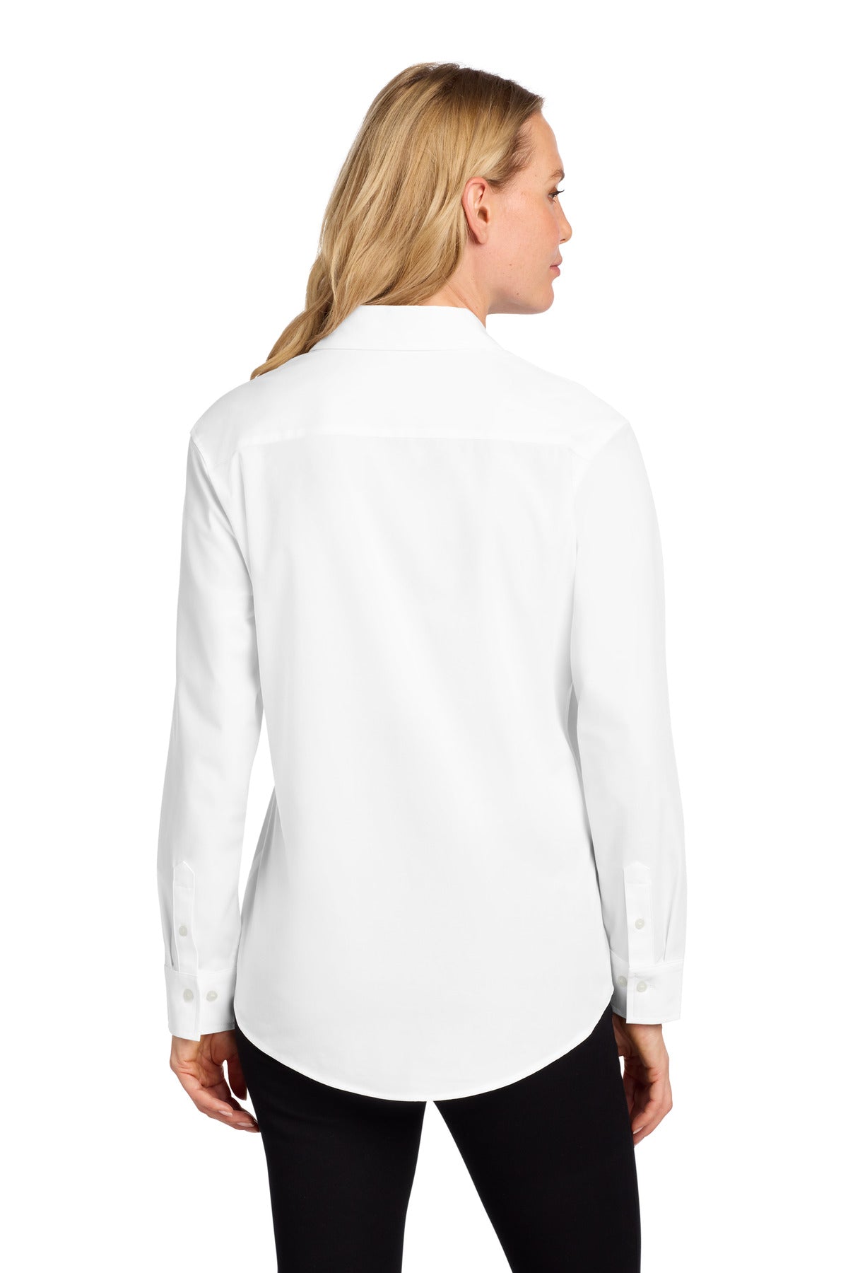 Mercer+Mettle Women's Long Sleeve Stretch Woven Shirt - White