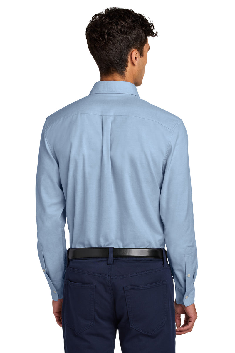 Mercer+Mettle Long Sleeve Modern Oxford Shirt - Cobalt