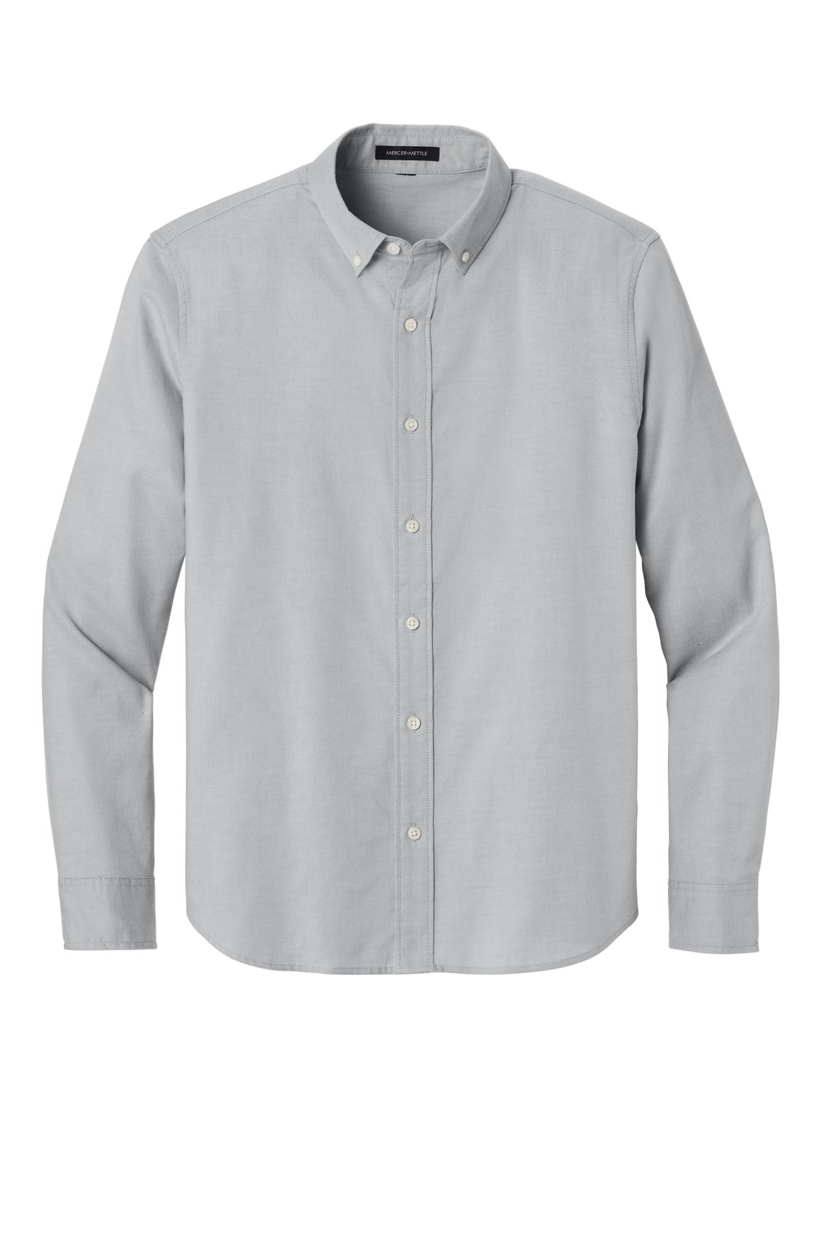 Mercer+Mettle Long Sleeve Modern Oxford Shirt - Gusty Grey