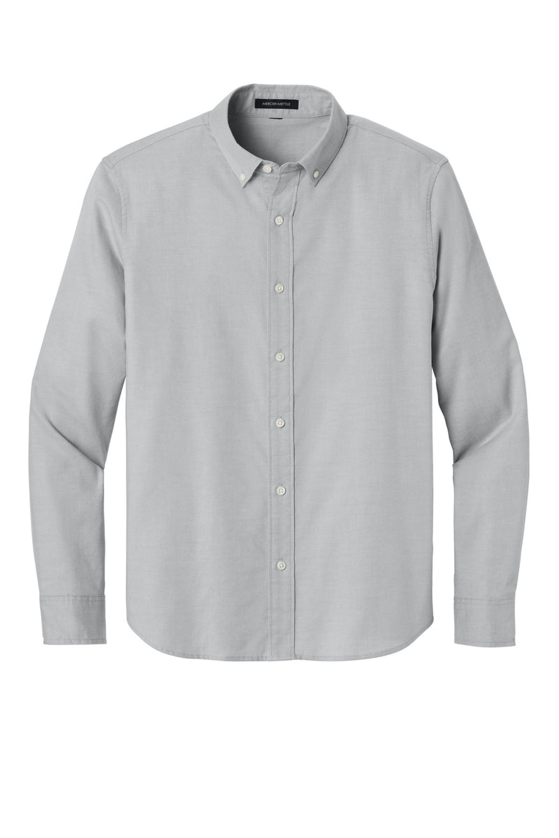 Mercer+Mettle Long Sleeve Modern Oxford Shirt - Gusty Grey