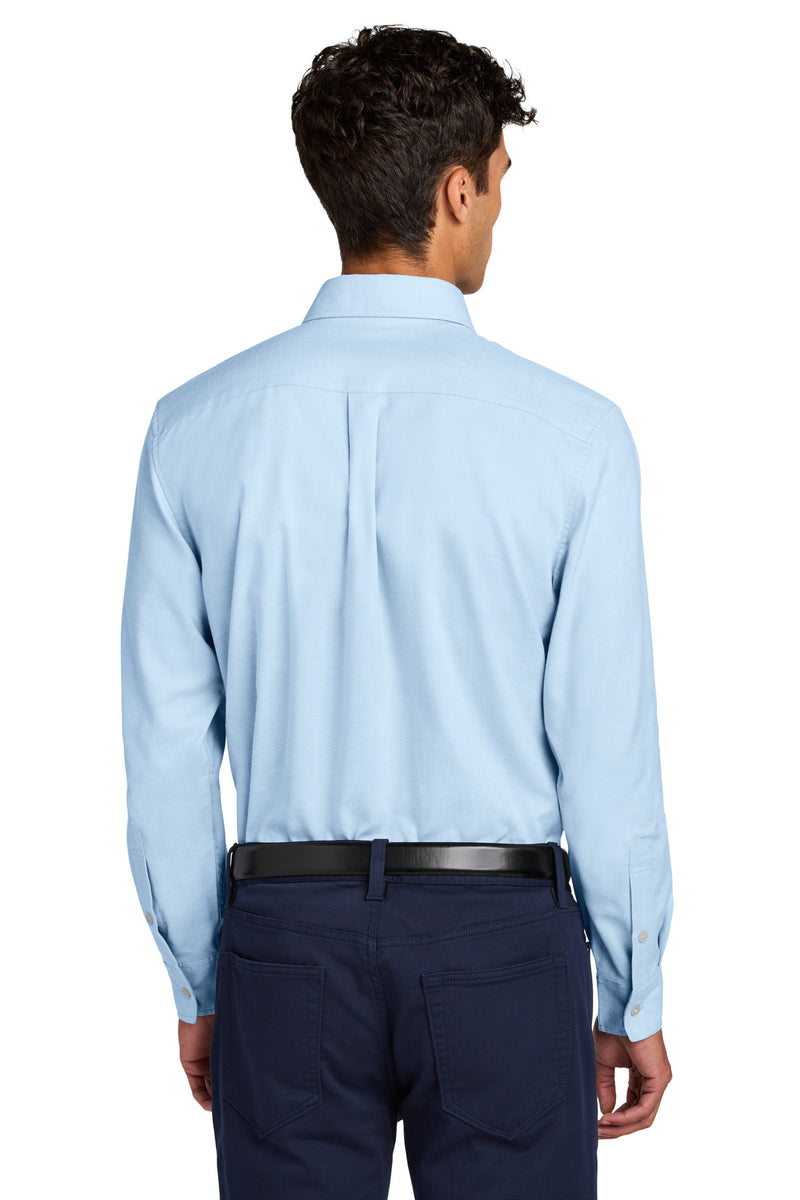 Mercer+Mettle Long Sleeve Modern Oxford Shirt - Light Blue