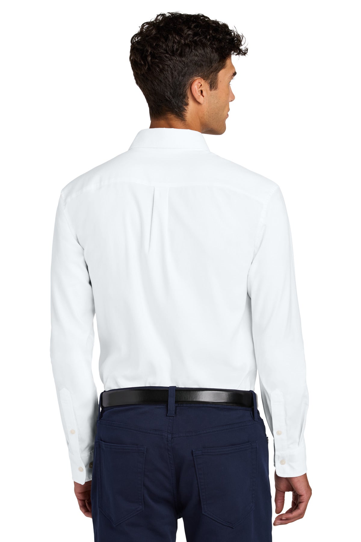 Mercer+Mettle Long Sleeve Modern Oxford Shirt - White