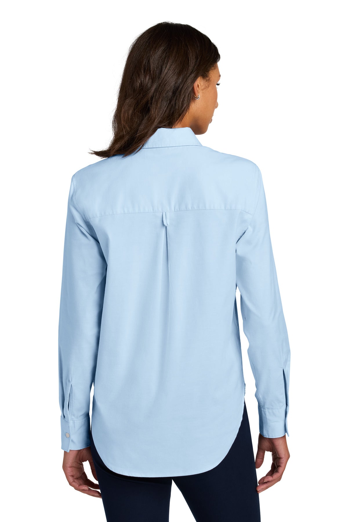 Mercer+Mettle Women's Long Sleeve Modern Oxford Shirt - Light Blue