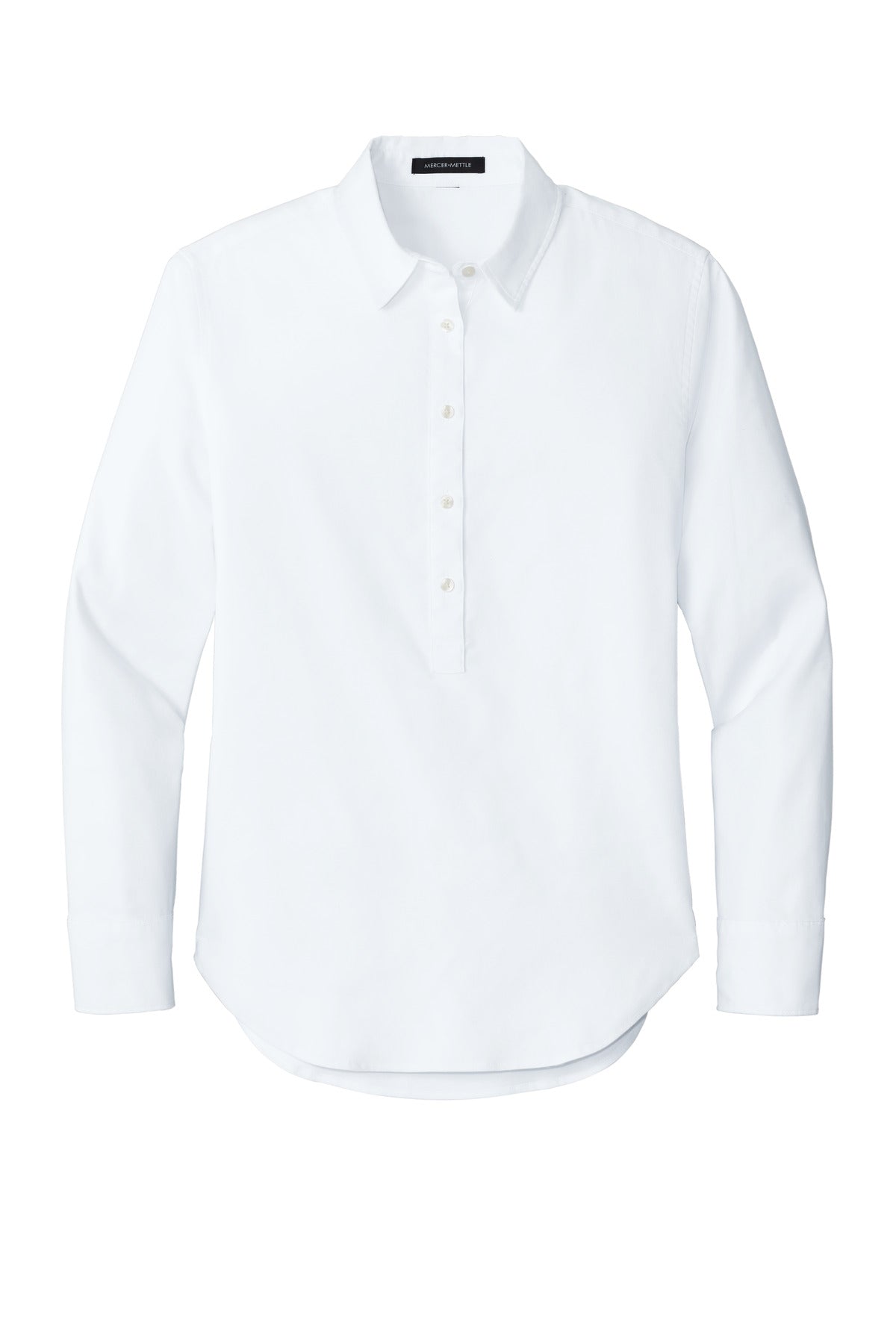 Mercer+Mettle Women's Long Sleeve Modern Oxford Shirt - White