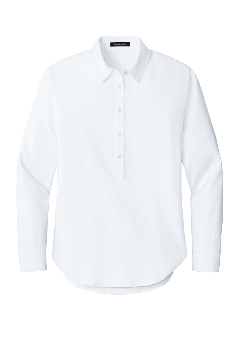 Mercer+Mettle Women's Long Sleeve Modern Oxford Shirt - White