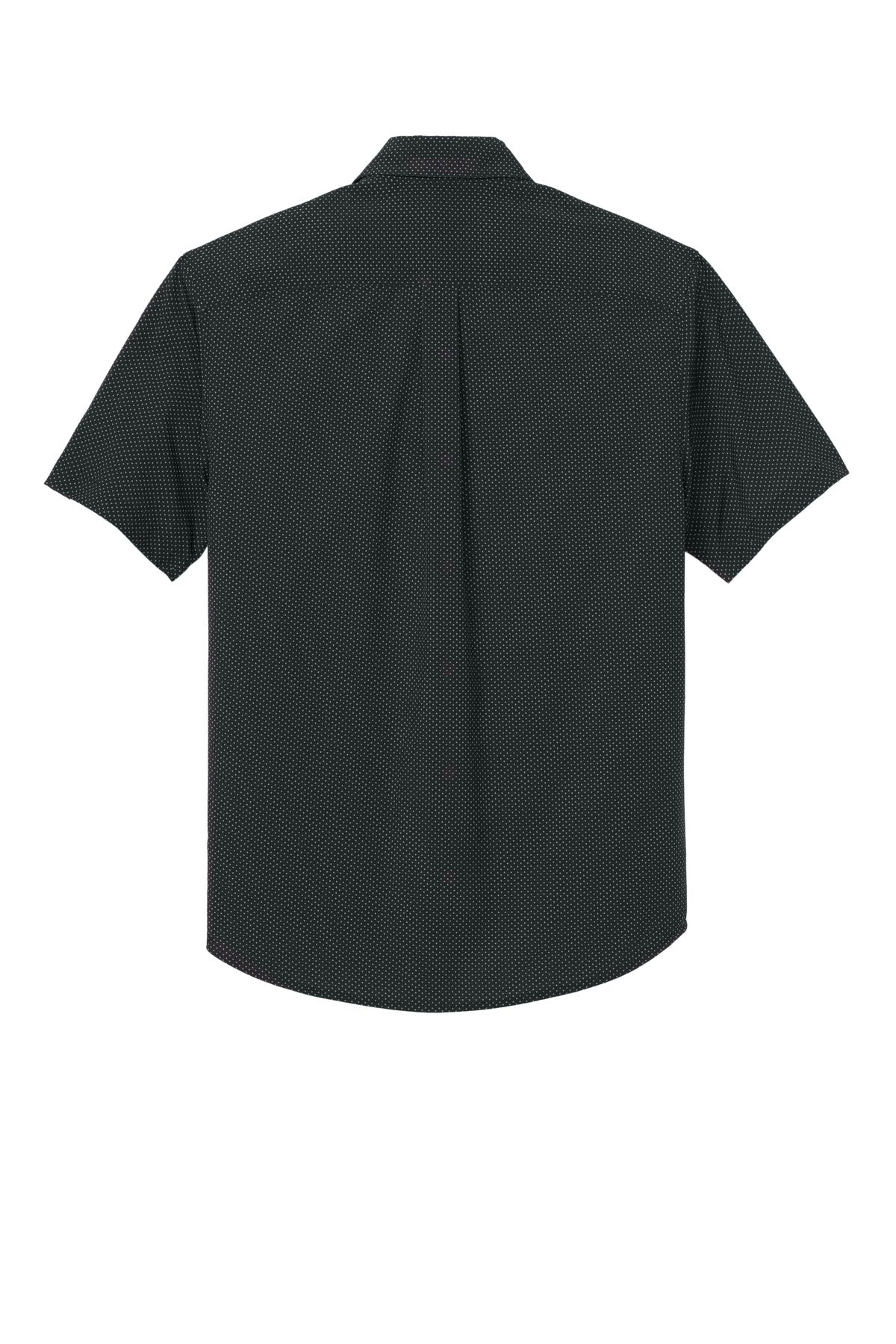 Mercer+Mettle Short Sleeve UV Capital Tech Shirt - Deep Black Triangle Print