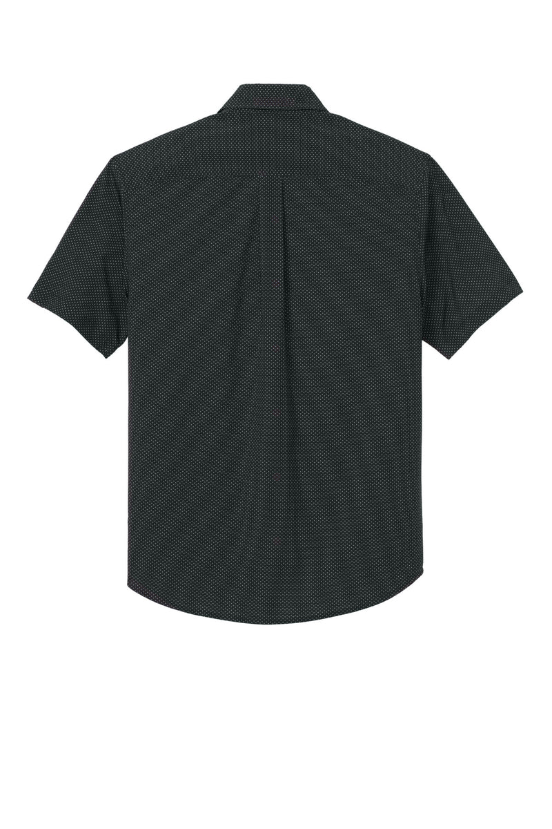 Mercer+Mettle Short Sleeve UV Capital Tech Shirt - Deep Black Triangle Print