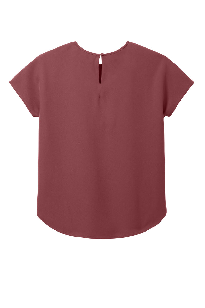 Mercer+Mettle Women's Stretch Crepe Crew - Rosewood