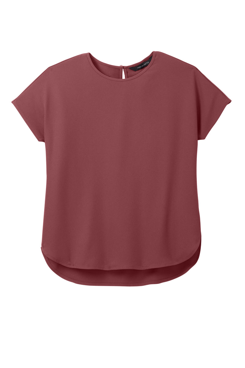 Mercer+Mettle Women's Stretch Crepe Crew - Rosewood
