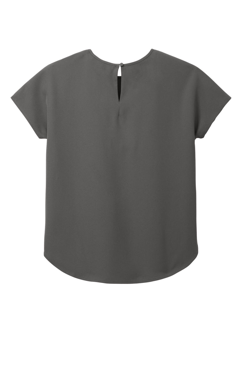 Mercer+Mettle Women's Stretch Crepe Crew - Anchor Grey