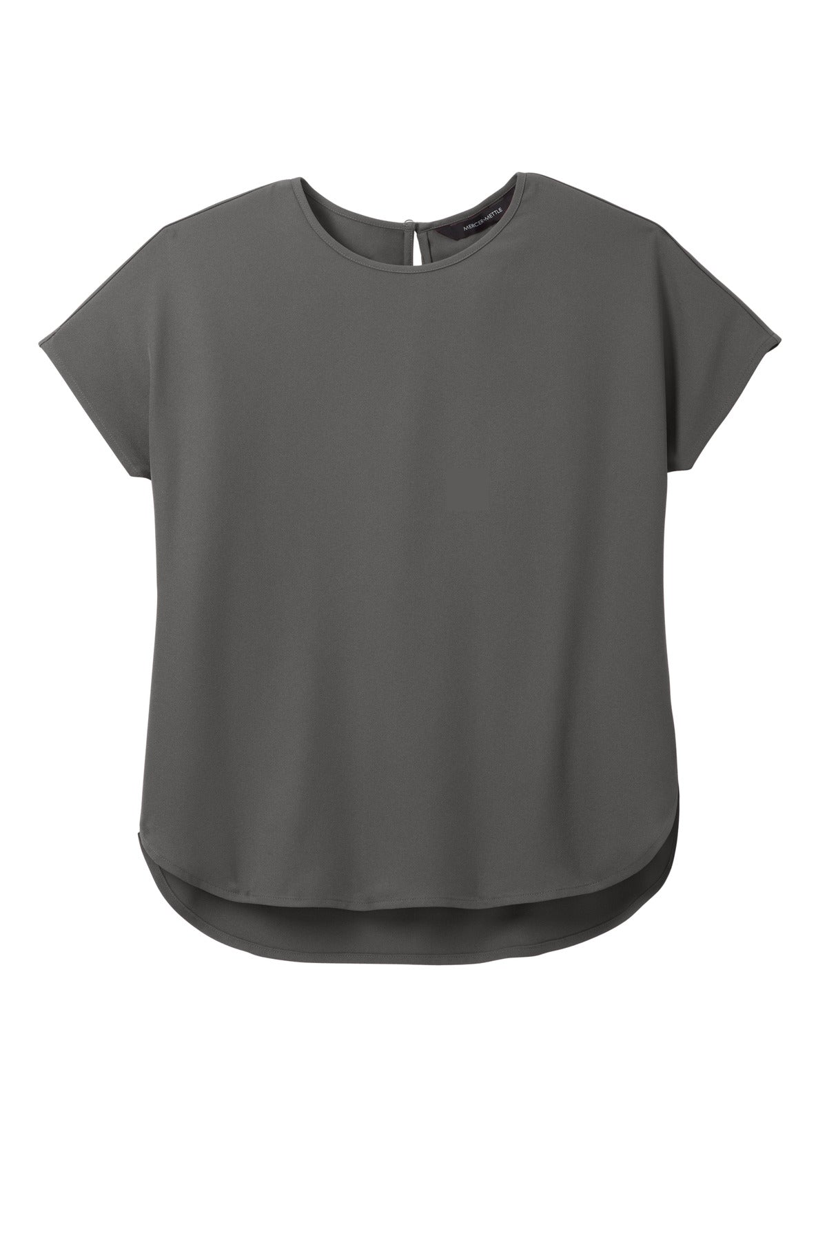 Mercer+Mettle Women's Stretch Crepe Crew - Anchor Grey