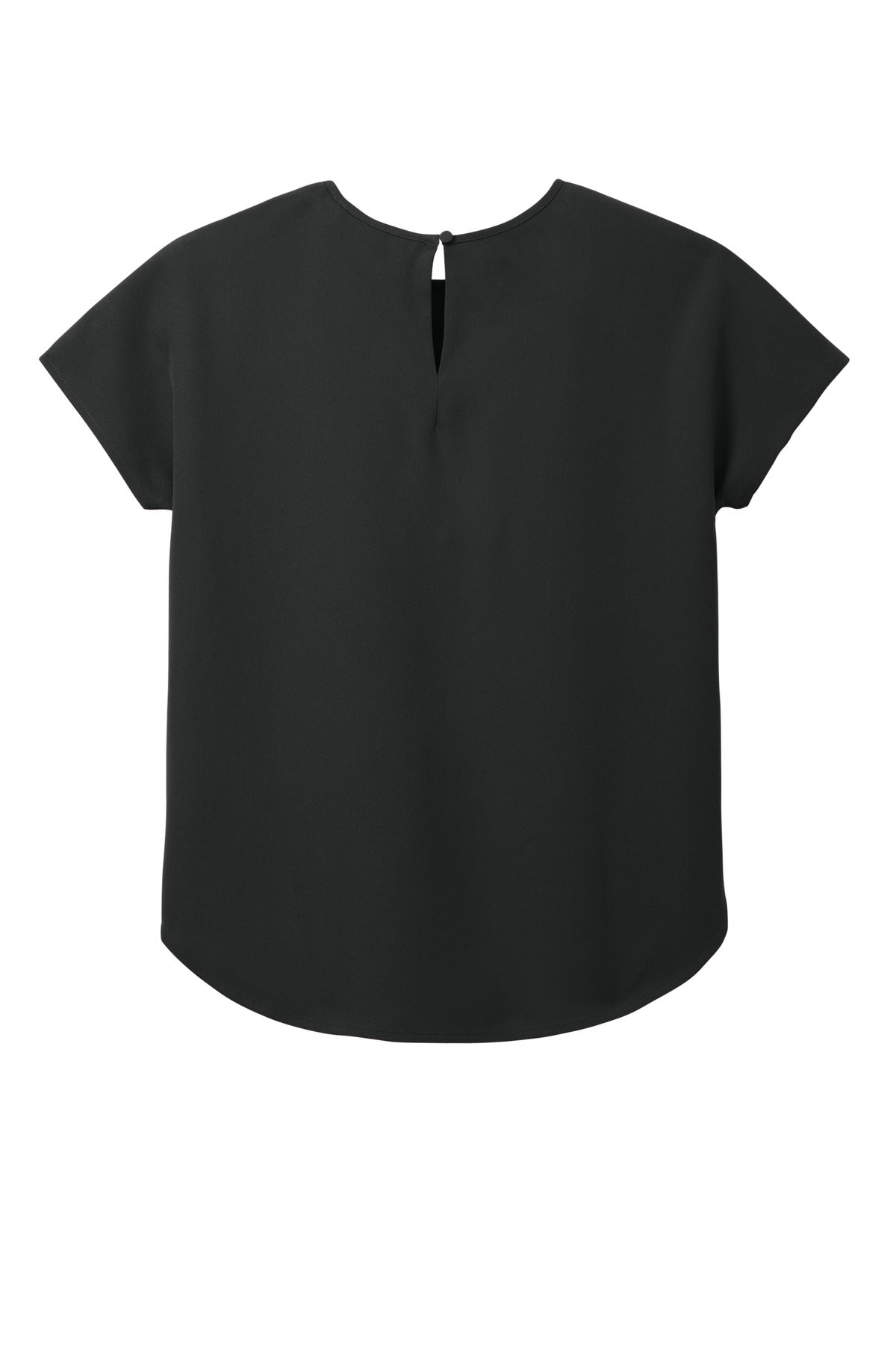 Mercer+Mettle Women's Stretch Crepe Crew - Deep Black