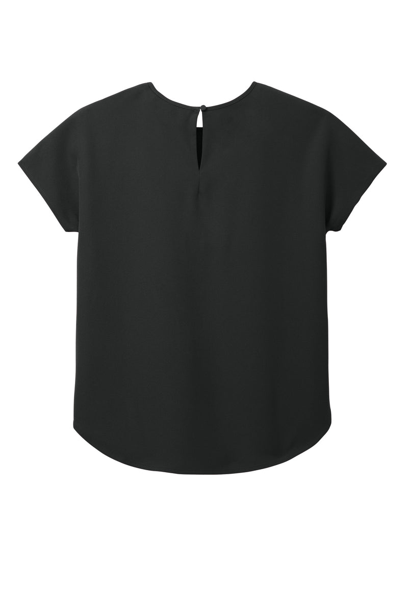 Mercer+Mettle Women's Stretch Crepe Crew - Deep Black