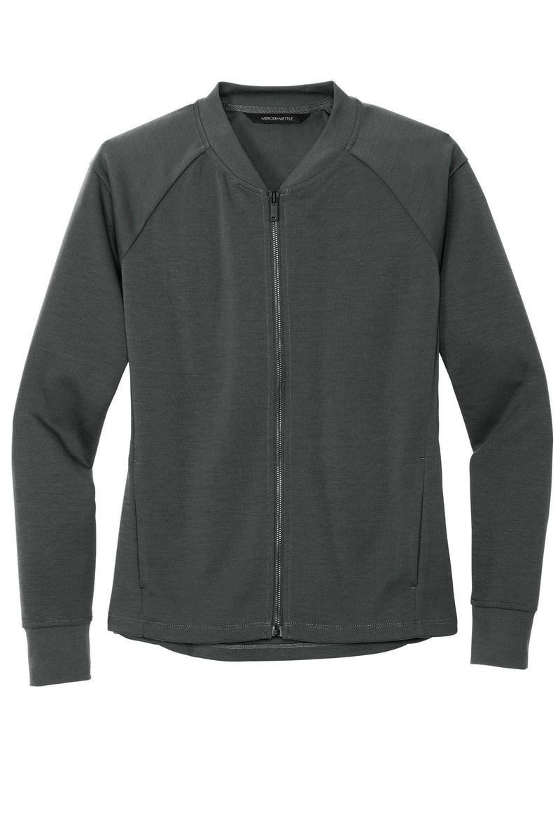 Mercer+Mettle Women's Double-Knit Bomber - Anchor Grey