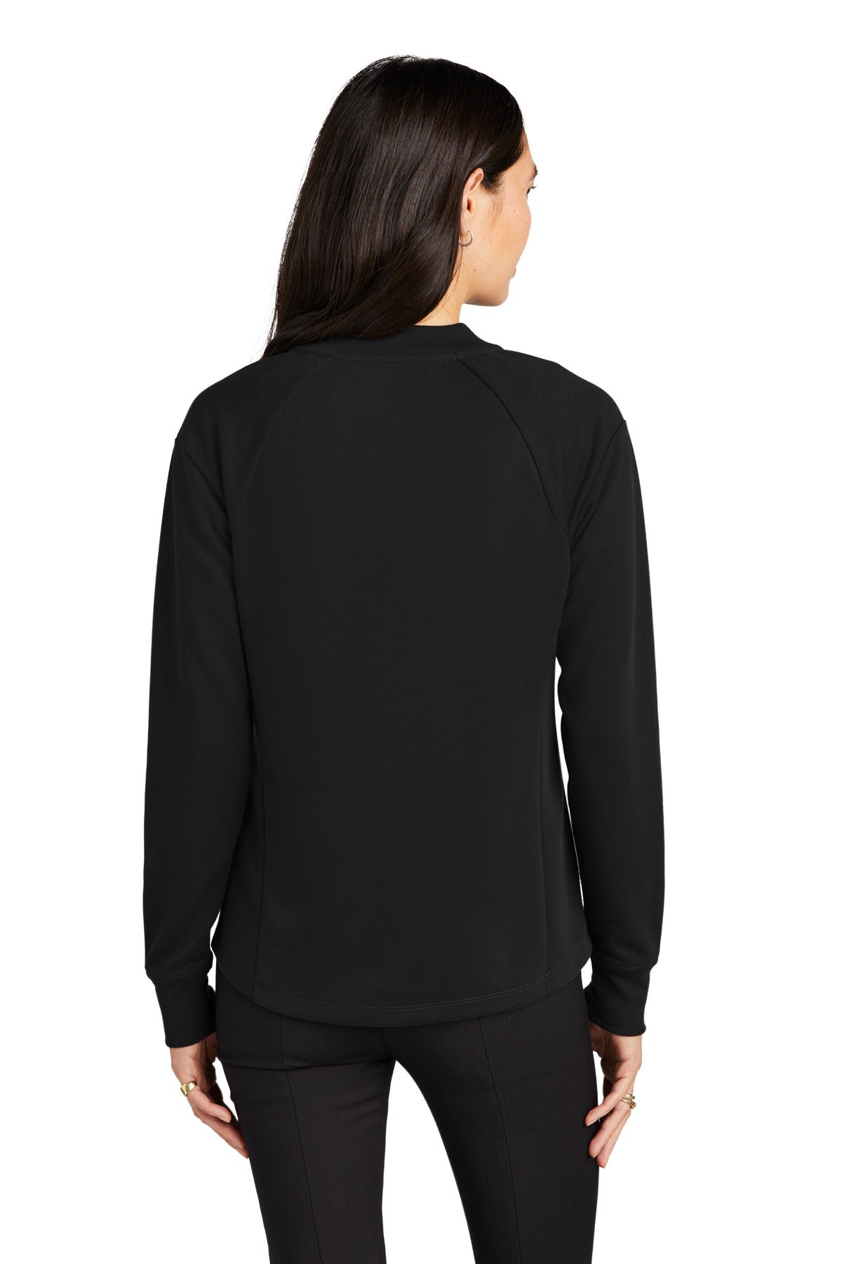 Mercer+Mettle Women's Double-Knit Bomber - Deep Black