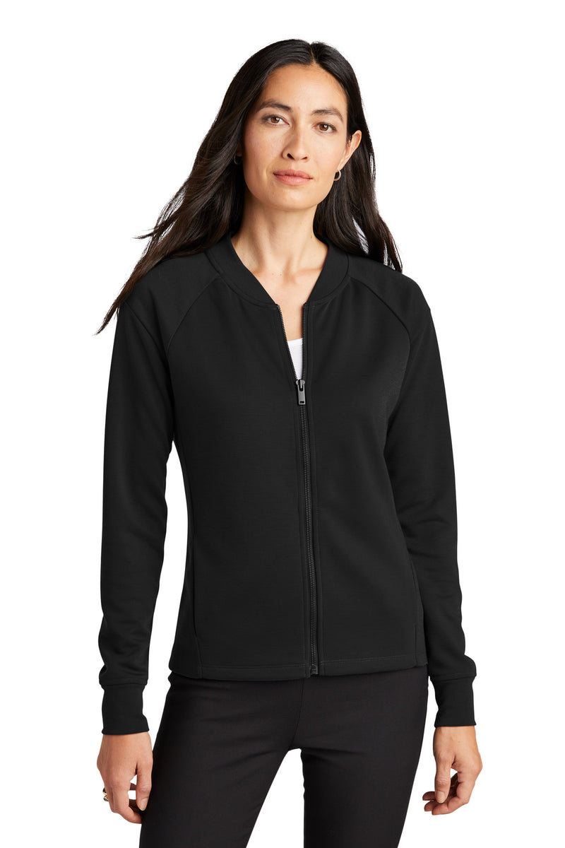Mercer+Mettle Women's Double-Knit Bomber - Deep Black
