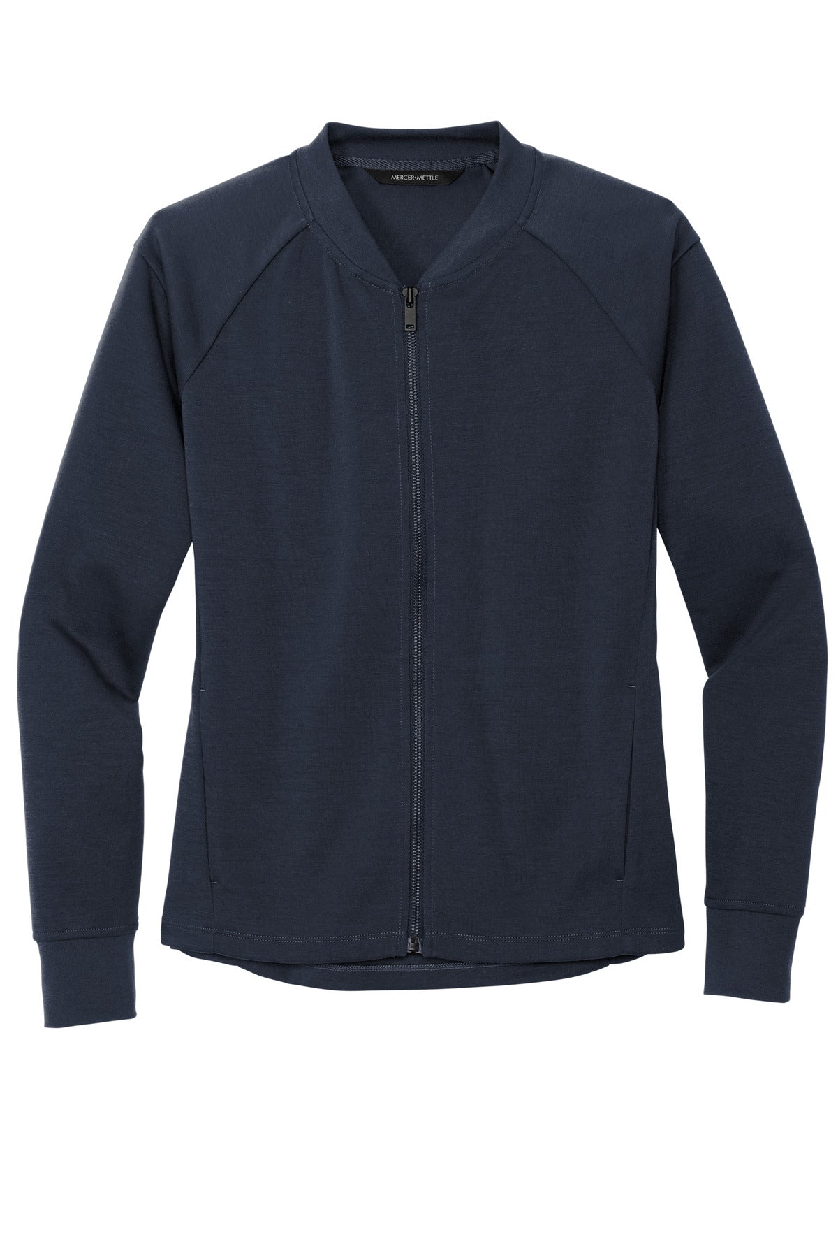 Mercer+Mettle Women's Double-Knit Bomber - Night Navy