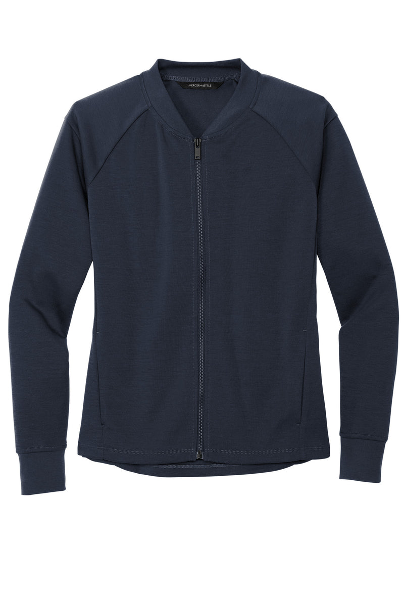 Mercer+Mettle Women's Double-Knit Bomber - Night Navy