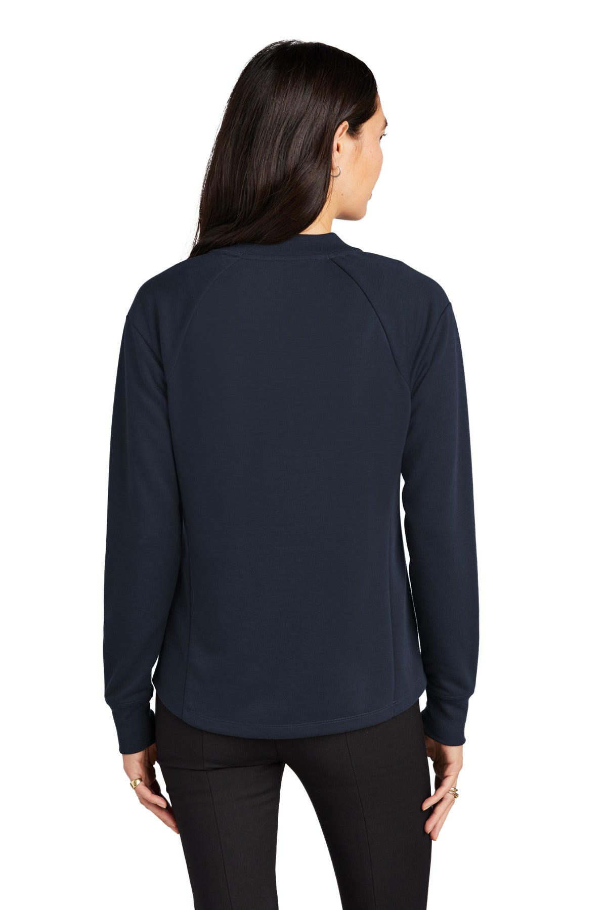 Mercer+Mettle Women's Double-Knit Bomber - Night Navy