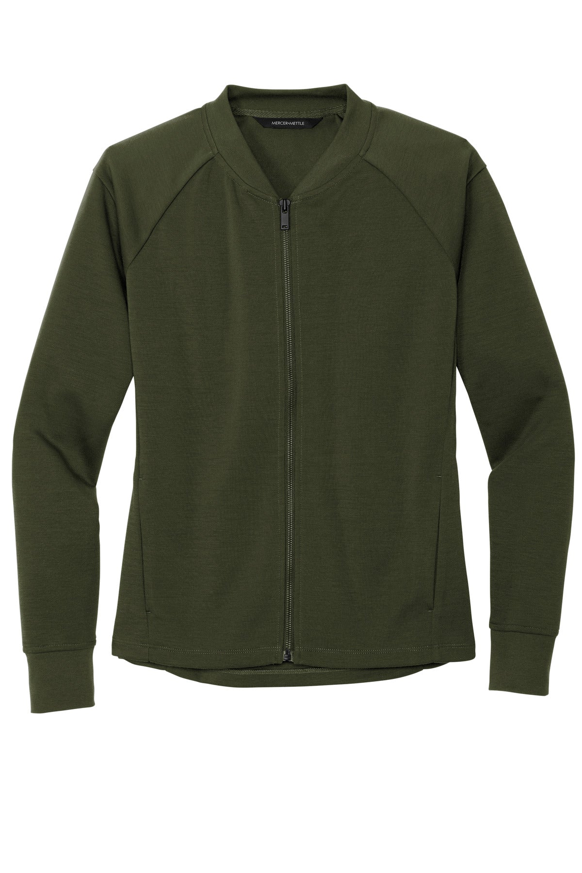 Mercer+Mettle Women's Double-Knit Bomber - Townsend Green
