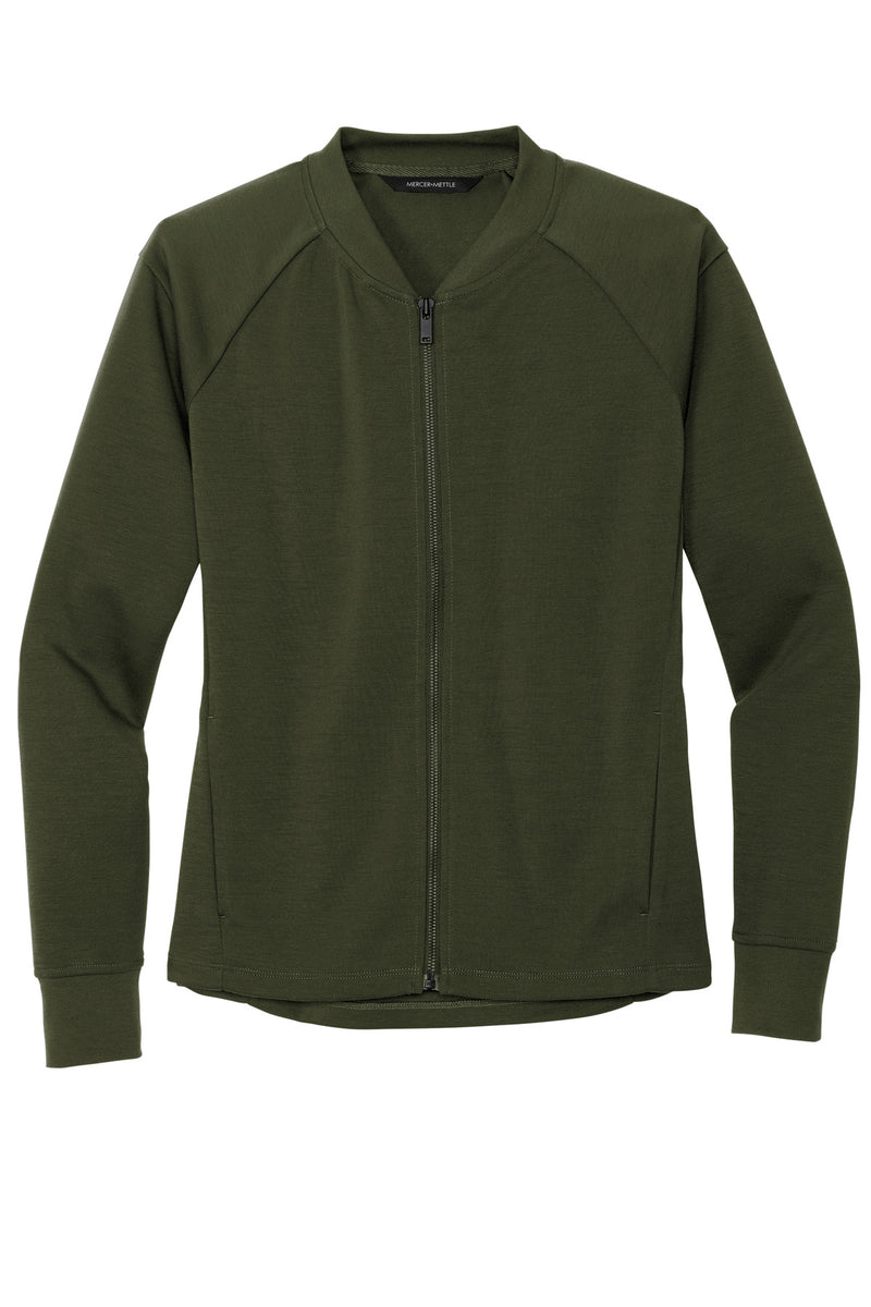 Mercer+Mettle Women's Double-Knit Bomber - Townsend Green