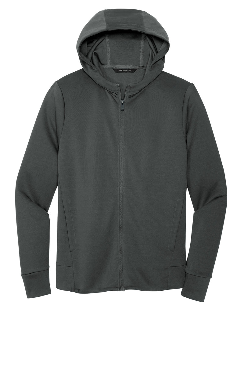 Mercer+Mettle Double-Knit Full-Zip Hoodie - Anchor Grey