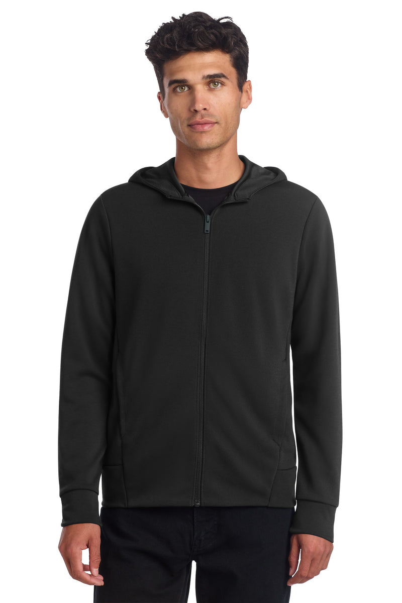 Mercer+Mettle Double-Knit Full-Zip Hoodie - Deep Black