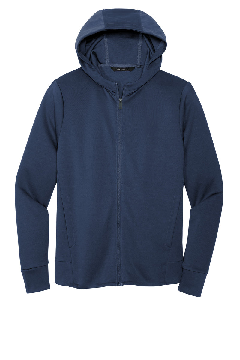Mercer+Mettle Double-Knit Full-Zip Hoodie - Insignia Blue