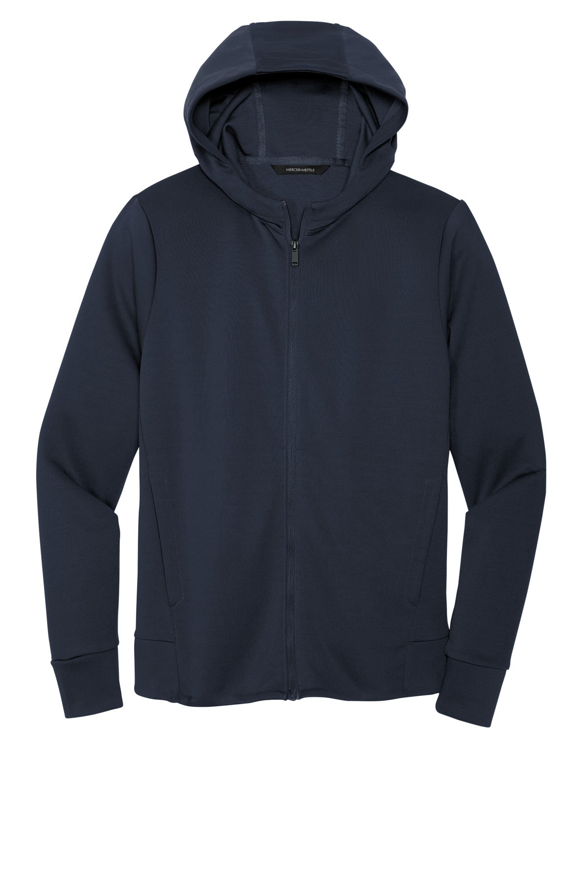 Mercer+Mettle Double-Knit Full-Zip Hoodie - Night Navy
