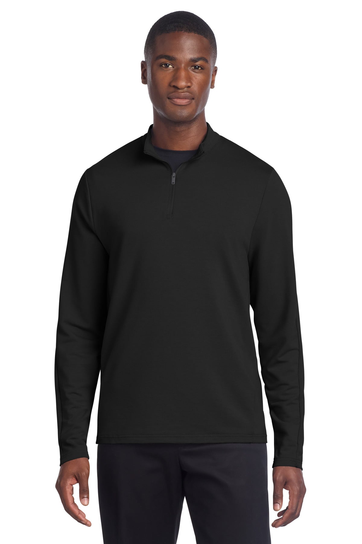 Mercer+Mettle Stretch 1/4-Zip Pullover - Deep Black