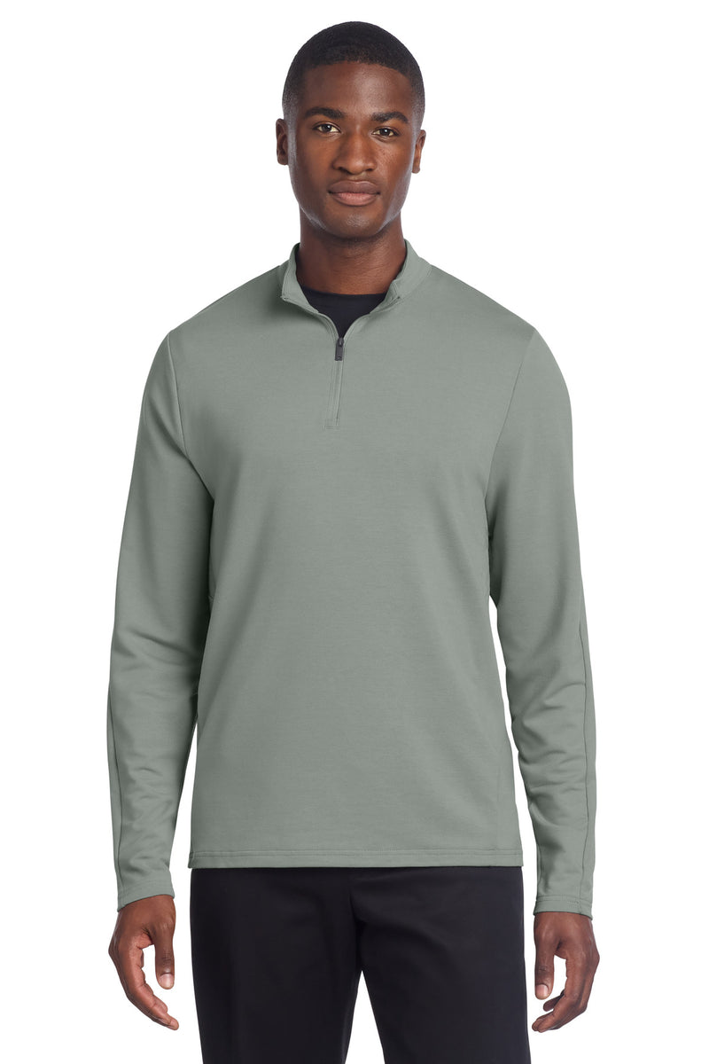 Mercer+Mettle Stretch 1/4-Zip Pullover - Gusty Grey
