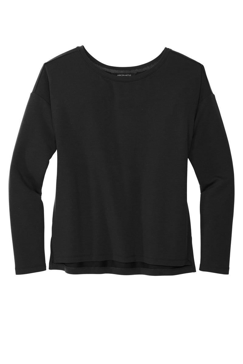 Mercer+Mettle Women's Stretch Drop Shoulder Pullover - Deep Black